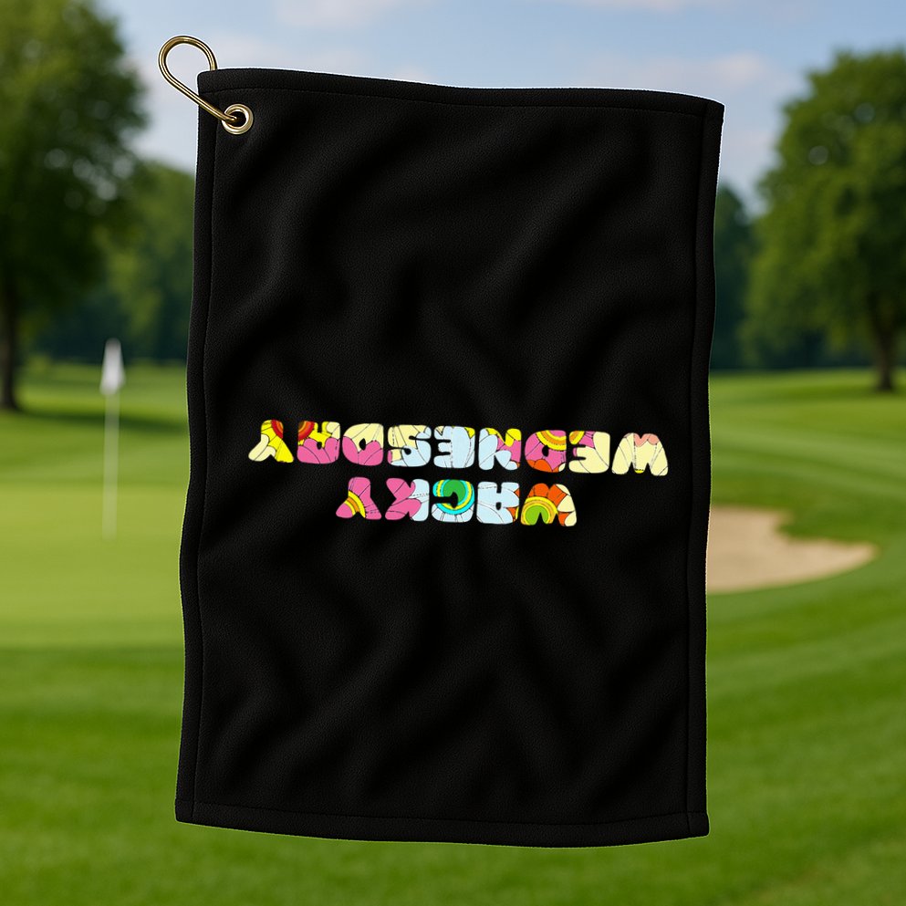 Wacky Wednesday Clothes For Mismatch Day Golf Towel