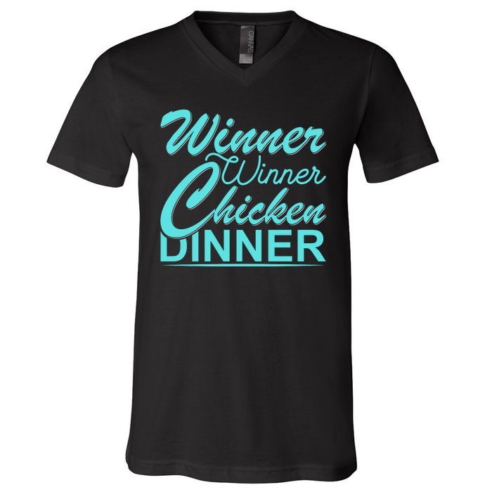 Winner Winner Chicken Dinner V-Neck T-Shirt