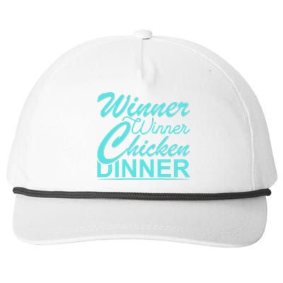 Winner Winner Chicken Dinner Snapback Five-Panel Rope Hat