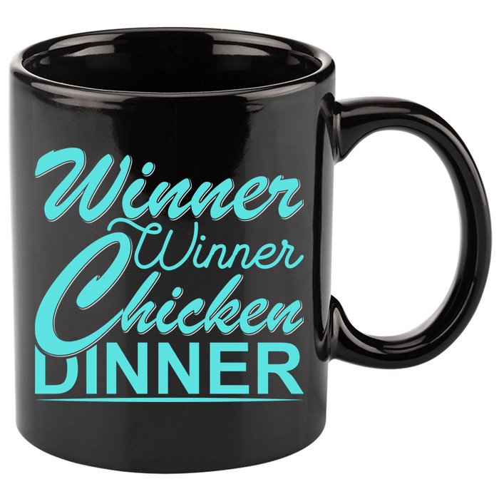 Winner Winner Chicken Dinner 11oz C Handle Ceramic Mug