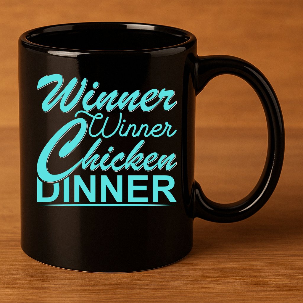 Winner Winner Chicken Dinner 11oz C Handle Ceramic Mug
