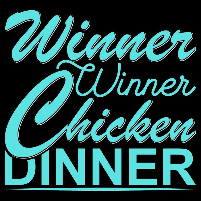 Winner Winner Chicken Dinner Drawstring Bag