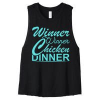 Winner Winner Chicken Dinner Women's Racerback Cropped Tank