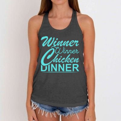 Winner Winner Chicken Dinner Women's Knotted Racerback Tank