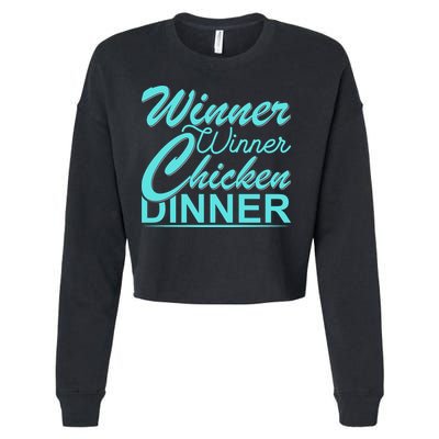 Winner Winner Chicken Dinner Cropped Pullover Crew