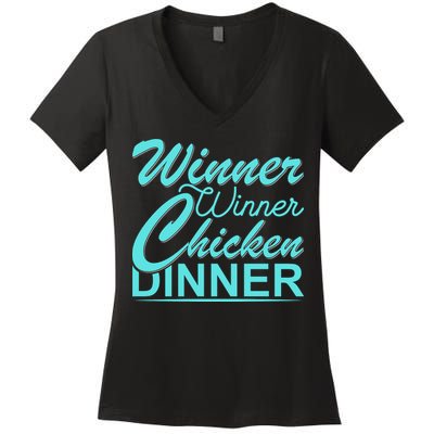 Winner Winner Chicken Dinner Women's V-Neck T-Shirt