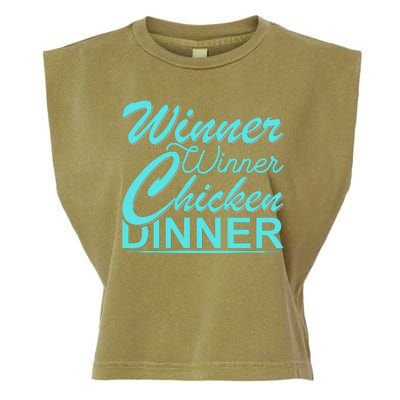 Winner Winner Chicken Dinner Garment-Dyed Women's Muscle Tee