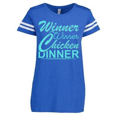 Winner Winner Chicken Dinner Enza Ladies Jersey Football T-Shirt