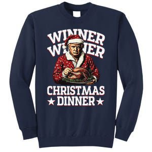 Winner Winner Christmas Dinner Santa Trump Xmas Pajamas Tall Sweatshirt