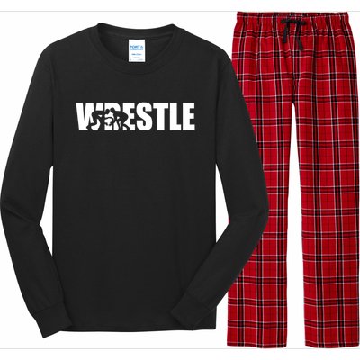 Wrestle Wrestling Cool Gift Long Sleeve Pajama Set