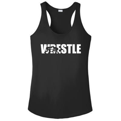 Wrestle Wrestling Cool Gift Ladies PosiCharge Competitor Racerback Tank