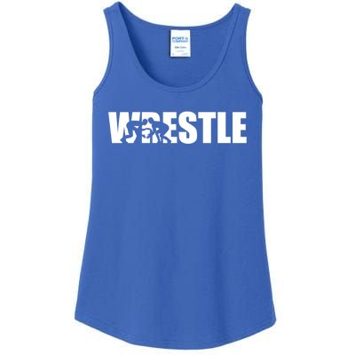 Wrestle Wrestling Cool Gift Ladies Essential Tank