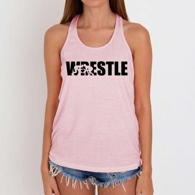 Wrestle Wrestling Cool Gift Women's Knotted Racerback Tank