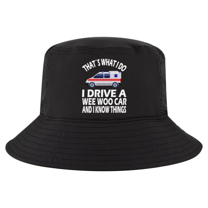 Wee Woo Car Funny Paramedic Cool Comfort Performance Bucket Hat