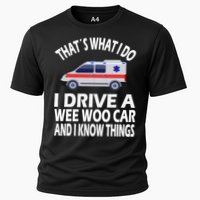 Wee Woo Car Funny Paramedic Cooling Performance Crew T-Shirt