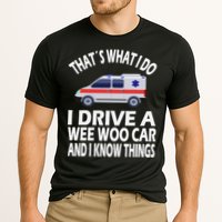 Wee Woo Car Funny Paramedic Cooling Performance Crew T-Shirt
