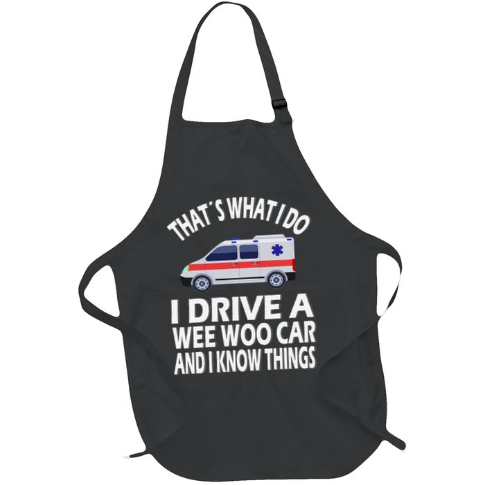 Wee Woo Car Funny Paramedic Apron