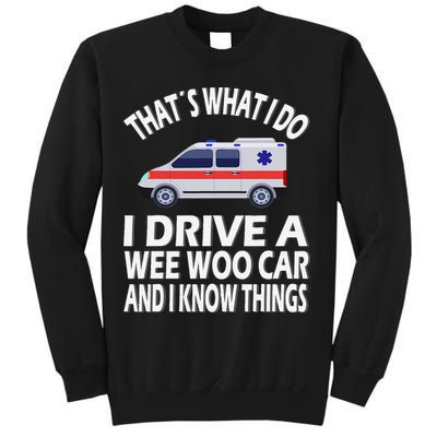 Wee Woo Car Funny Paramedic Sweatshirt