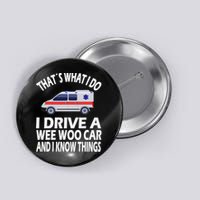 Wee Woo Car Funny Paramedic Button