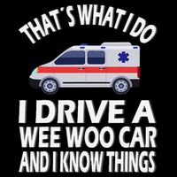 Wee Woo Car Funny Paramedic Button