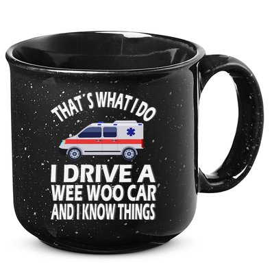 Wee Woo Car Funny Paramedic 15oz Campfire Ceramic Mug