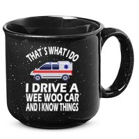 Wee Woo Car Funny Paramedic 15oz Campfire Ceramic Mug