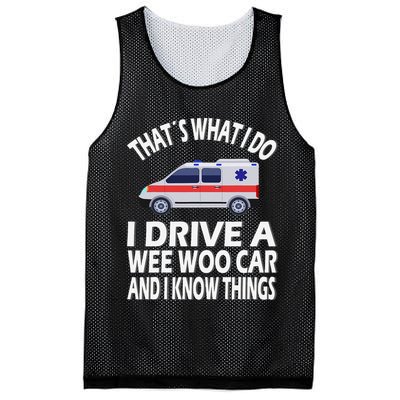 Wee Woo Car Funny Paramedic Mesh Reversible Basketball Jersey Tank