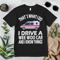Wee Woo Car Funny Paramedic Premium T-Shirt