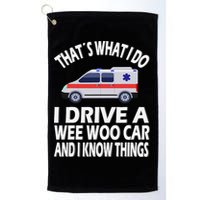 Wee Woo Car Funny Paramedic Golf Towel