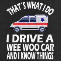 Wee Woo Car Funny Paramedic Golf Towel