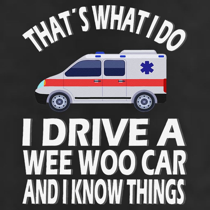 Wee Woo Car Funny Paramedic Golf Towel