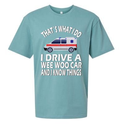 Wee Woo Car Funny Paramedic Sueded Cloud Jersey T-Shirt