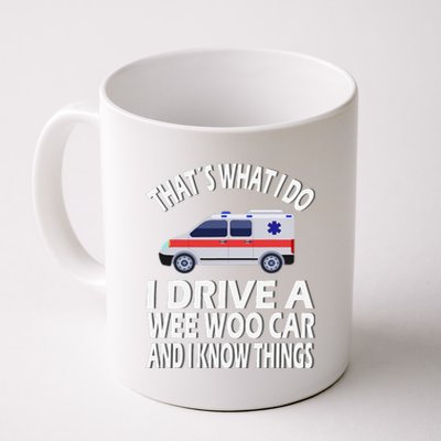 Wee Woo Car Funny Paramedic Coffee Mug