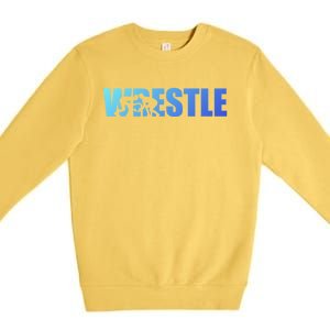 Wrestle Wrestling Cool Gift Premium Crewneck Sweatshirt