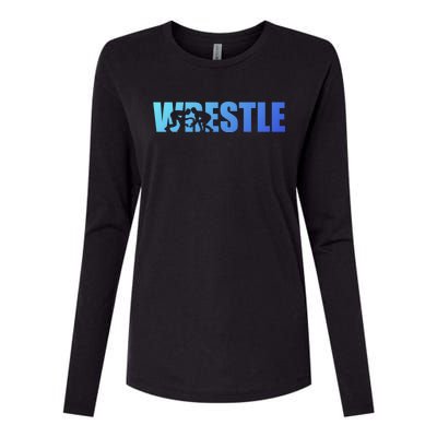 Wrestle Wrestling Cool Gift Womens Cotton Relaxed Long Sleeve T-Shirt