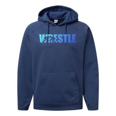 Wrestle Wrestling Cool Gift Performance Fleece Hoodie