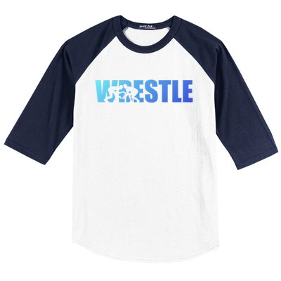 Wrestle Wrestling Cool Gift Baseball Sleeve Shirt