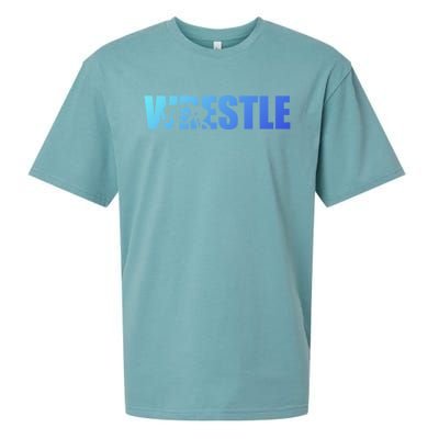 Wrestle Wrestling Cool Gift Sueded Cloud Jersey T-Shirt