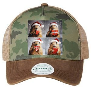 Winter Wonderland Christmas Prairie Dog Legacy Tie Dye Trucker Hat