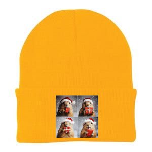 Winter Wonderland Christmas Prairie Dog Knit Cap Winter Beanie