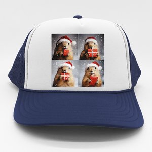 Winter Wonderland Christmas Prairie Dog Trucker Hat