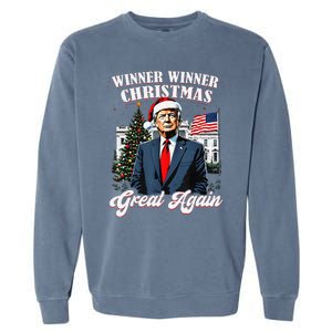 Winner Winner Christmas Great Again Fun Trump 2024 President Garment-Dyed Sweatshirt