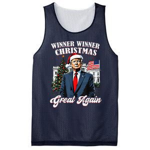 Winner Winner Christmas Great Again Fun Trump 2024 President Mesh Reversible Basketball Jersey Tank