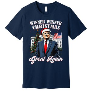 Winner Winner Christmas Great Again Fun Trump 2024 President Premium T-Shirt