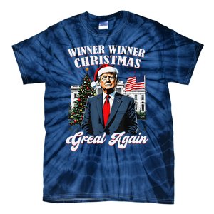 Winner Winner Christmas Great Again Fun Trump 2024 President Tie-Dye T-Shirt