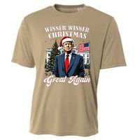 Winner Winner Christmas Great Again Fun Trump 2024 President Cooling Performance Crew T-Shirt