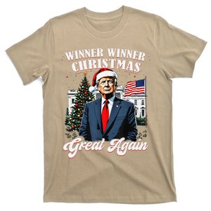 Winner Winner Christmas Great Again Fun Trump 2024 President T-Shirt