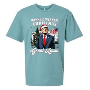 Winner Winner Christmas Great Again Fun Trump 2024 President Sueded Cloud Jersey T-Shirt