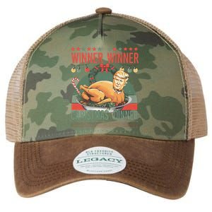 Winner Winner Christmas Dinner Funny Trump Turkey Christmas Legacy Tie Dye Trucker Hat