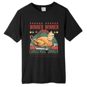 Winner Winner Christmas Dinner Funny Trump Turkey Christmas Tall Fusion ChromaSoft Performance T-Shirt